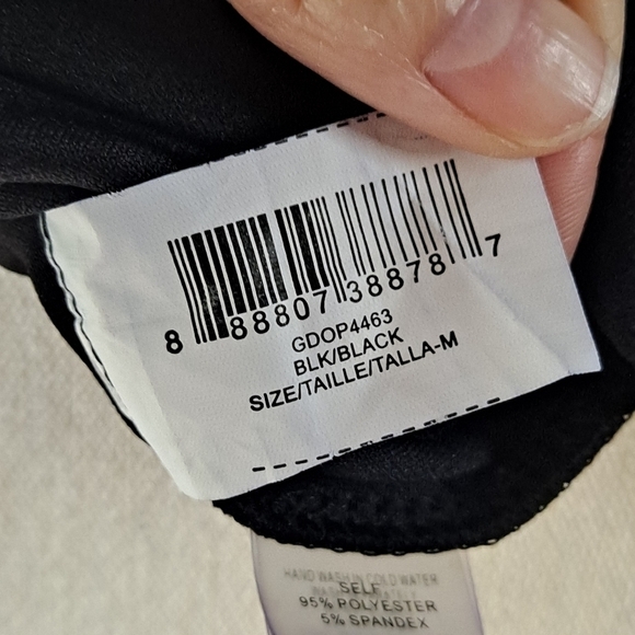 Guess size Medium Women's shift dress black zip front - Picture 7 of 9